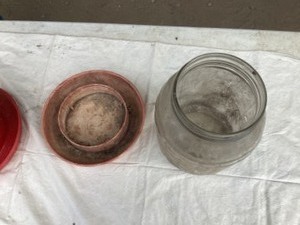 Chicken feeders and 3 water holders