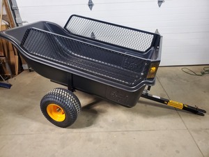 New Clam  Polar 22 Cubic Ft Dump Trailer with Side Racks
