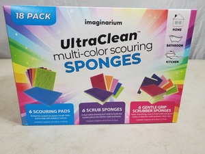 New 18 Pack Multi-Color Scouring Sponges