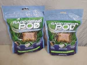 2 New Bags of Rapid Repair Pod Targeted Lawn Spot Treatment