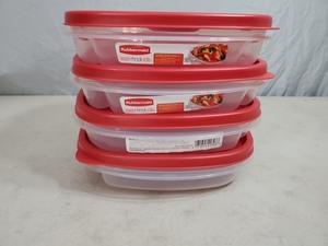 4 New Rubbermaid Easy Find Lids Containers