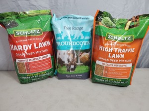 3 New Bags of Grass Seed and Groundcover