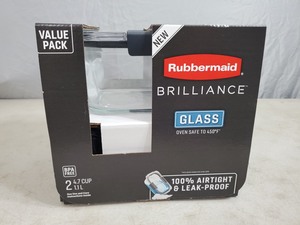 New Rubbermaid Brilliance Glass Oven Safe Set