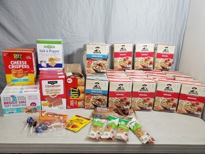 Large Lot of Assorted Food and Snacks