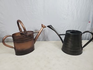 2 New Metal Watering Cans