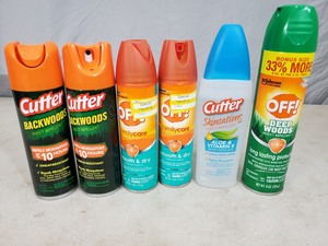 6 New Bottles of Bug Sprays
