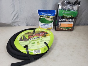 New Soaker Hose and Grass Seed  Repair