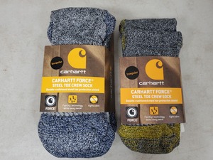 4 New Pair of Carhartt Steel Toe Crew Socks