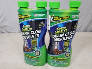 New Green Gobbler Drain Clog Dissolver