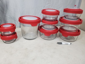 New 19 Piece Anchor True Seal Glass Storage Set