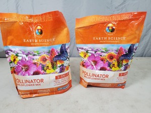 2 New Bags of Earth Science Pollinator Wildflower Mix