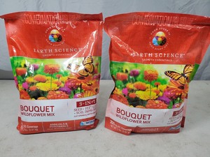 2 New Bags of Earth Science Bouquet Wildflower Mix