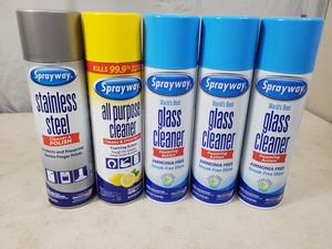 5 New Sprayway Cleaners