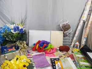 Huge Assortment of Floral, Craft Supplies, and More SEE ALL PICS