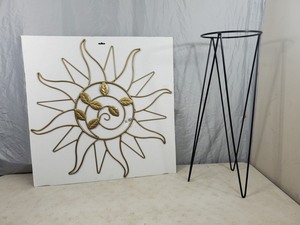 New Metal Sun and Planter Stand