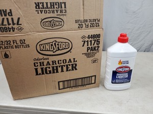 New Case of 12 Bottles Kingsford Charcoal Lighter