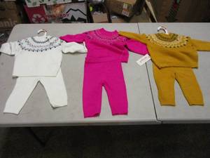 lot 83 image: Cat and Jack Baby Sweater Outfits ...