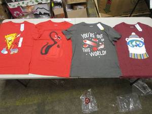 lot 107 image: Cat and Jack XL Husky Youth shirts...