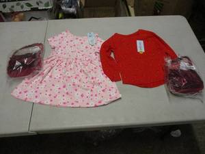 lot 127 image: Cat and Jack Shirts and Purse 3T n...