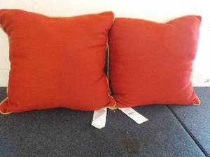 lot 18 image: 2 Red Pillows...
