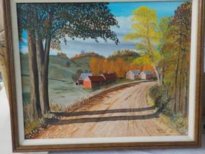 lot 69 image: Original Painting on Canvas 22 x 19...