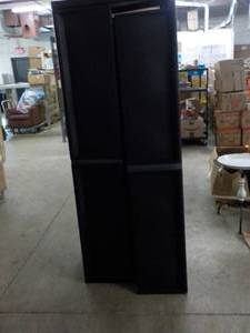 lot 243 image: Four Door Plastic Cabinet needs re...