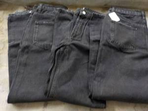 lot 254 image: 3 pair Free People Black size 28 je...