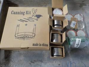 lot 266 image: Canning Kit and Regular Lids...
