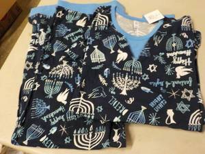 lot 160 image: 2 pc Mens Sleepwear Set Holiday si...