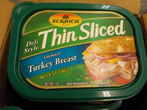 lot 316 image: Case of 6 frozen tubs Eckrich Slice...