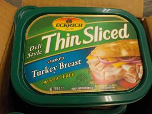lot 317 image: Case of 6 frozen tubs Eckrich Slice...