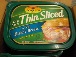 lot 318 image: Case of 6 frozen tubs Eckrich Slice...