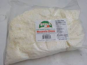 lot 321 image: 5 lb. Bag Bella Frozen Mozzarella C...