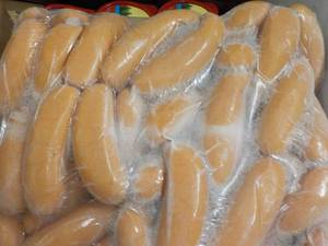 lot 335 image: 11 lb. Bag Frozen Knockwurst...