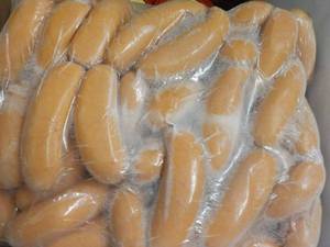 lot 336 image: 11 lb. Bag Frozen Knockwurst...