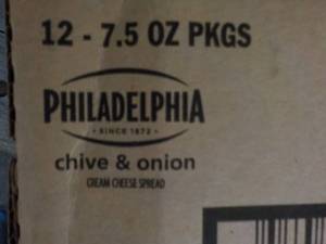 lot 356 image: 12 - 7.5 Tubs Philadelphia Cream Ch...