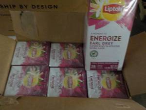 lot 379 image: Case of 6 Boxes Lipton Flavored Bla...