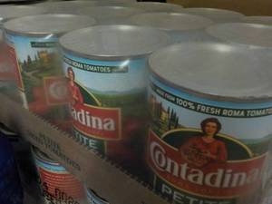 lot 386 image: 12 pack Contadina Petite Diced Toma...