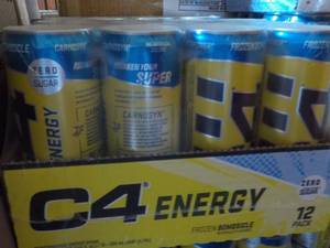 lot 397 image: 12 pack C4 Energy Drink Zero Sugar...