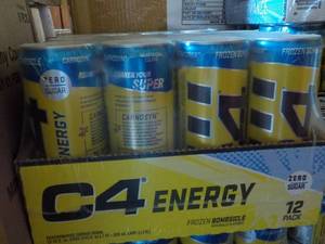 lot 398 image: 12 pack C4 Energy Drink Zero Sugar...