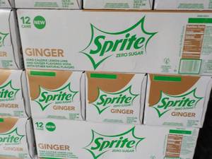lot 404 image: 4 - 12 packs Sprite Ginger Zero Sug...