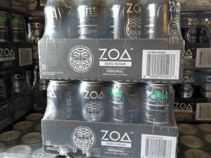 lot 405 image: 2 - 12 packs ZOA Zero Sugar Energy ...