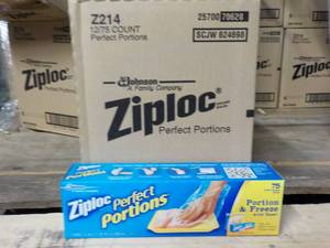 lot 437 image: Case of 12 - 75 Count Ziploc Perfec...