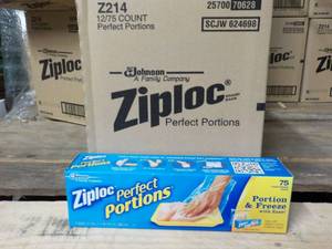 lot 440 image: Case of 12 - 75 Count Ziploc Perfec...
