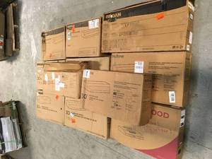 Pallet with asdorted Range Hood Fans various models and conditions customer returns