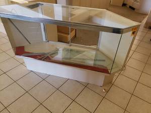 Corner Lighted Glass Display Case