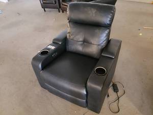 Electric Reclining Chair with Large Cup Holders