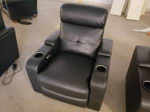 Electric Reclining Chair with Large Cup Holders
