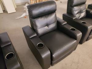 Electric Reclining Chair with Large Cup Holders