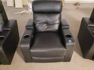 Electric Reclining Chair with Large Cup Holders